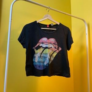 Rolling Stones Top Shirt Female Vintage